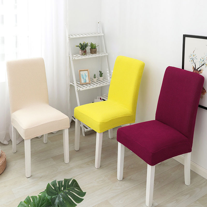 Fundas Elásticas para Silla de Poliéster, Protección Decorativa para Comedor