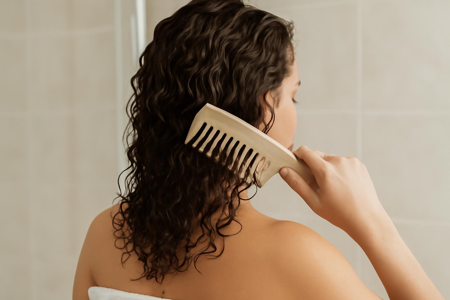 ¿Cuál es mejor para cabello rizado, peine de dientes anchos o cepillo para cabello?