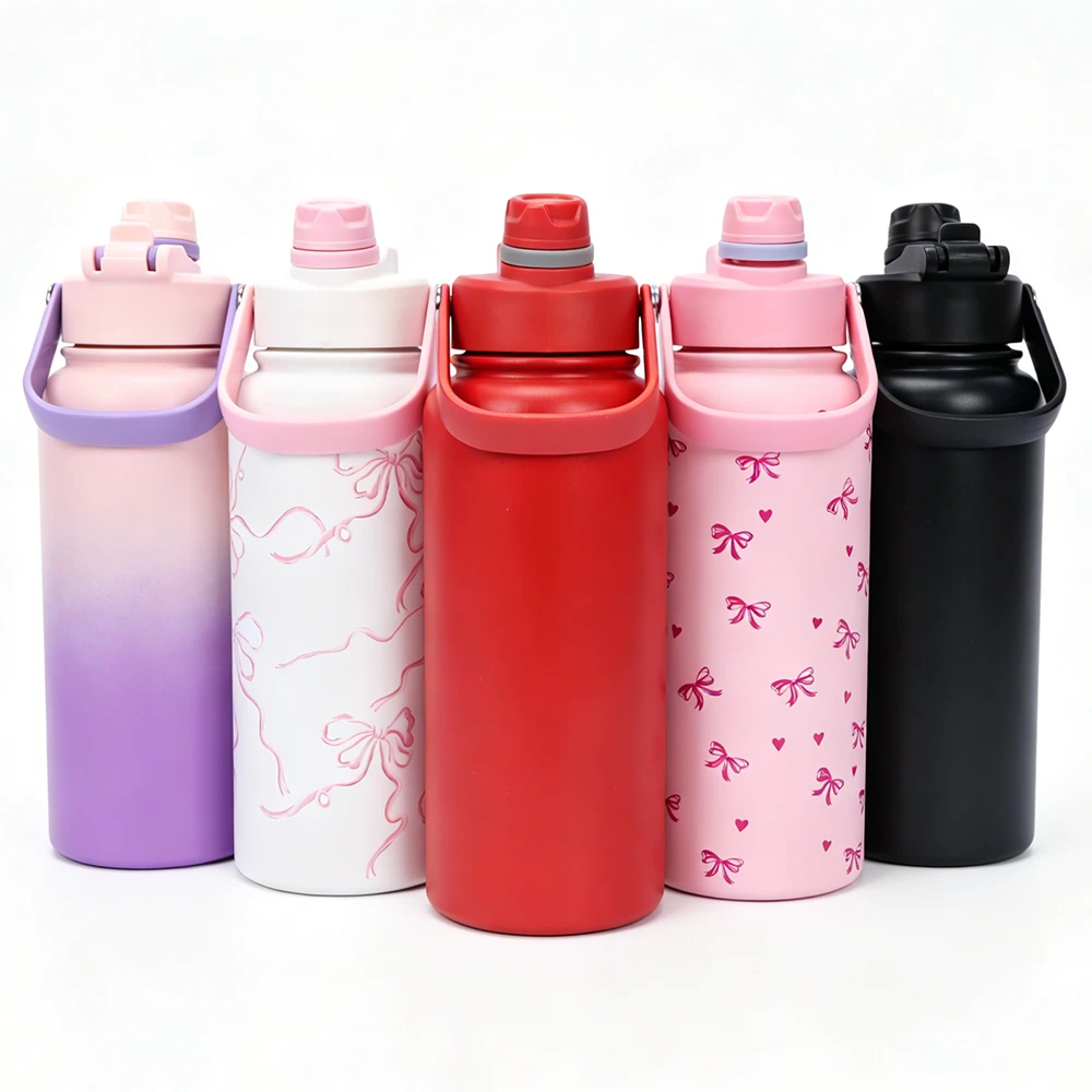 Taza Térmica de Acero Inoxidable con Pajita y Tapa 950ml