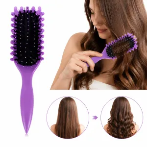 Cepillo Definidor para Cabello Rizado de Plástico, Moldeado y Definición de Rizos