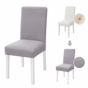 Fundas Elásticas para Silla de Poliéster, Protección Decorativa para Comedor