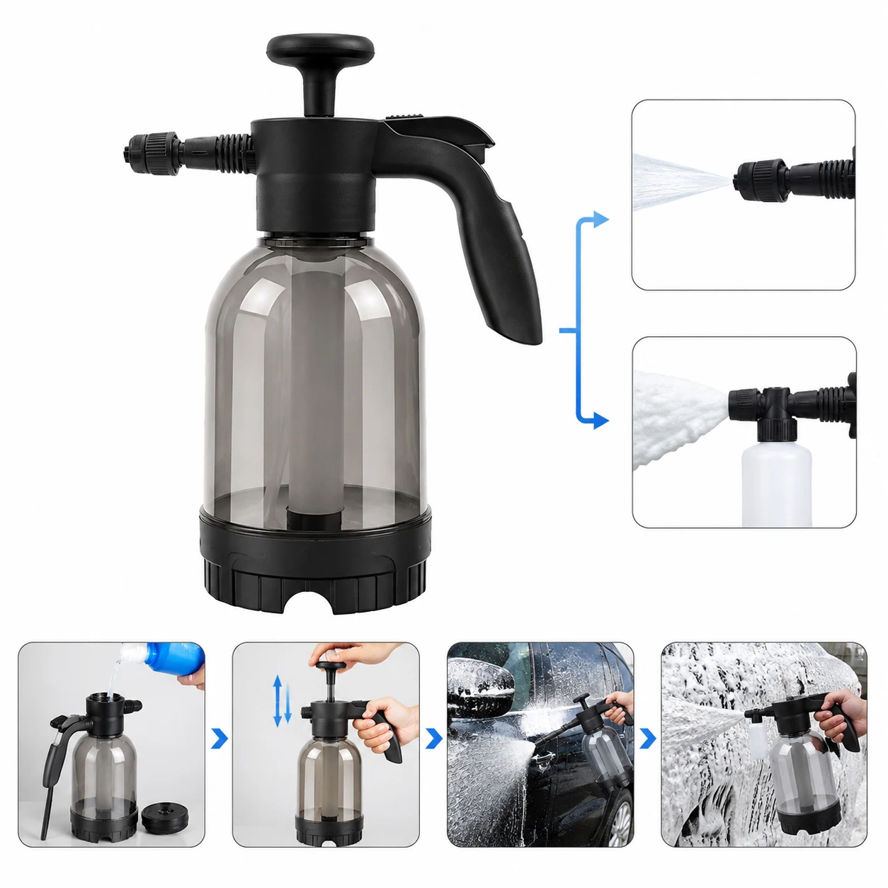 Pulverizador de Espuma para Lavado de Automóviles 2 L image 2