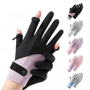 Guantes Antideslizantes con Protección Solar y Pantalla Táctil