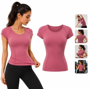 Playera Deportiva para Mujer de Poliéster, Secado Rápido para Running y Fitness, Pack de 3 Piezas