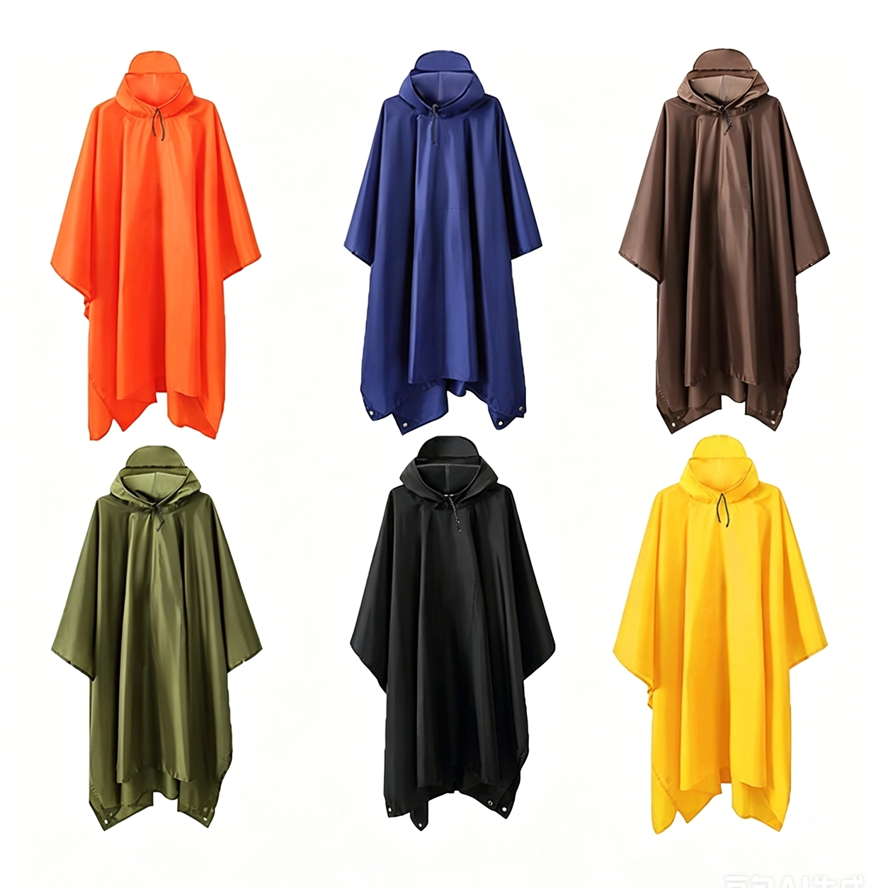 Poncho Impermeable de PVC, Protección contra Lluvia para Viajes y Exterior, Diseño Portátil Unisex
