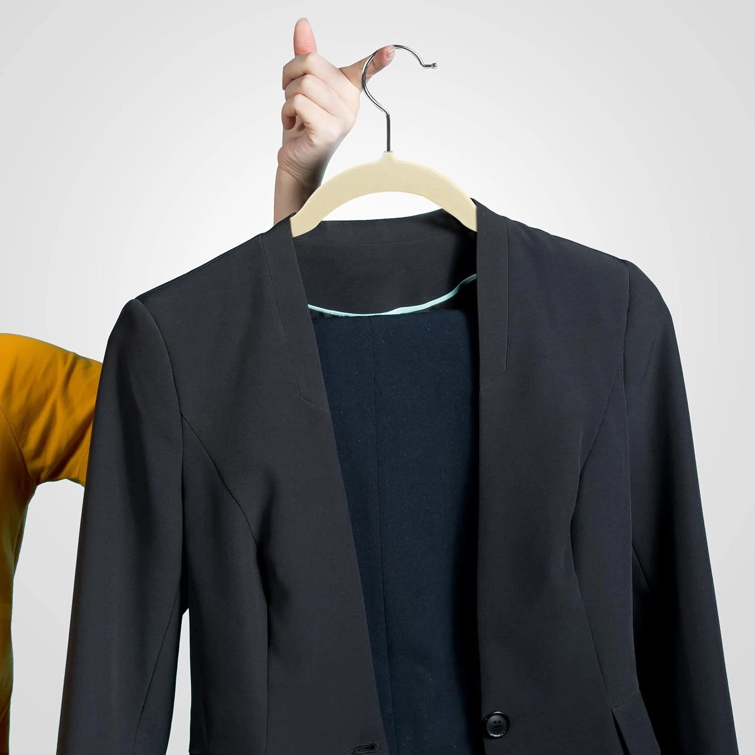Perchas Antideslizantes de Terciopelo, Organización de Ropa para Clóset