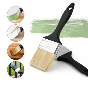 Brocha de Pintura con Mango de Plástico y Cerdas Huecas, 2.5 Pulgadas
