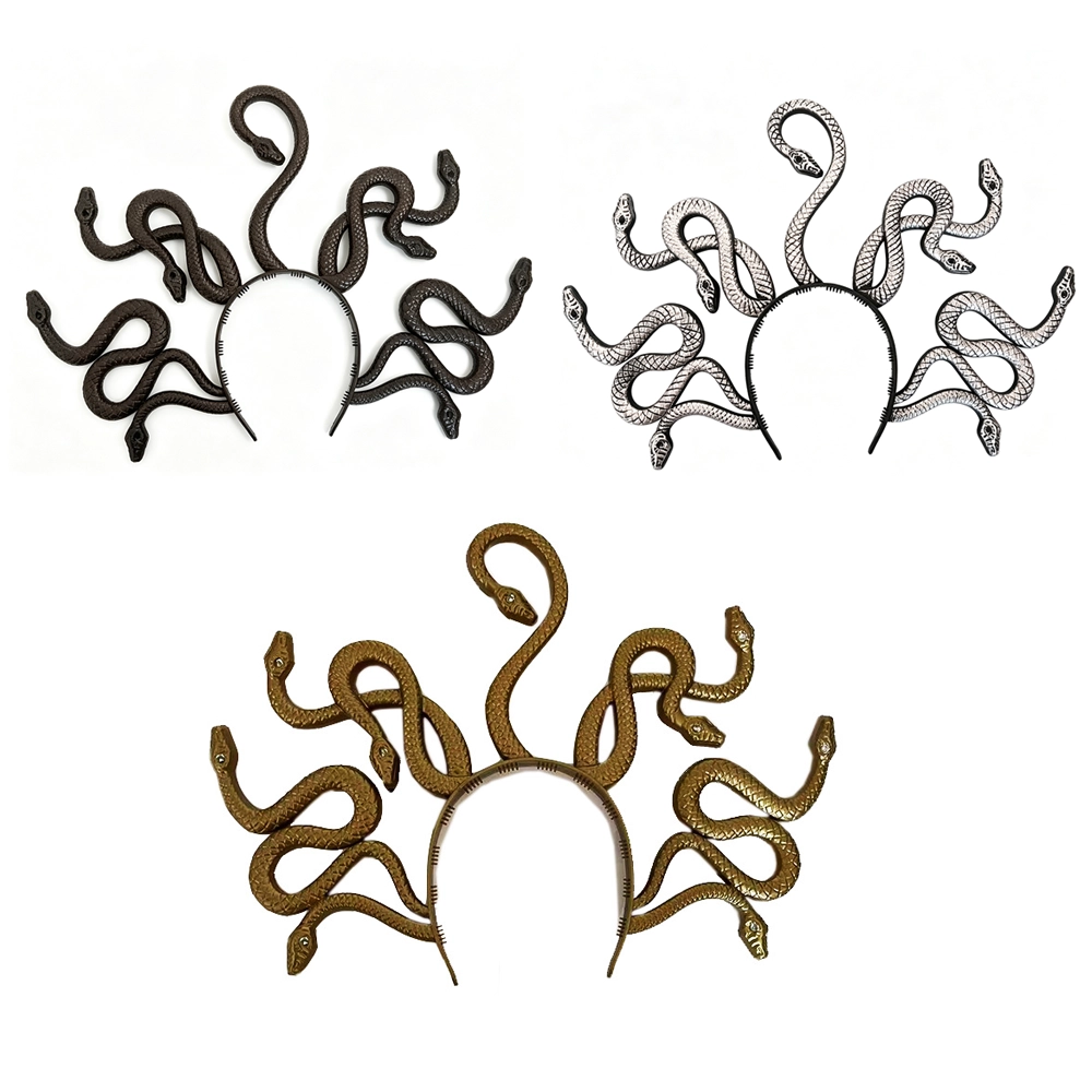 Diadema de Medusa con Serpientes para Halloween