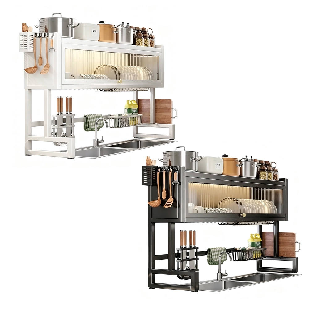 Estante Escurridor para Fregadero de Cocina, 85×28×80cm