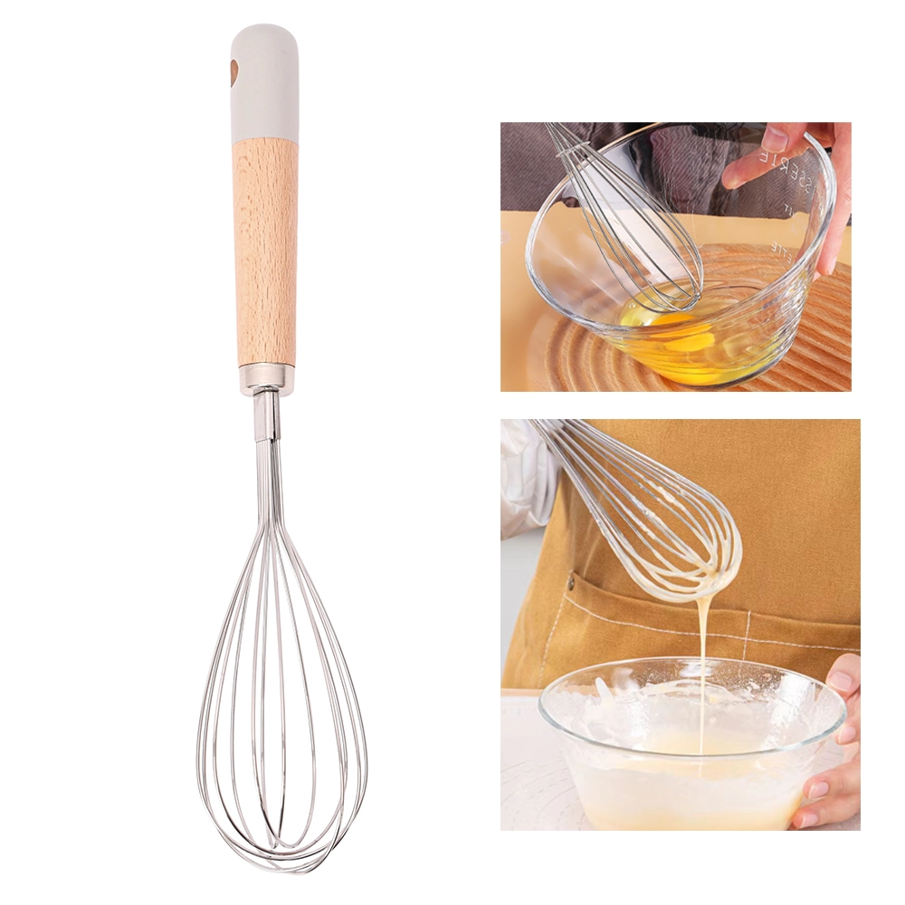 Batidor Manual de Acero Inoxidable para Repostería 10 Pulgadas