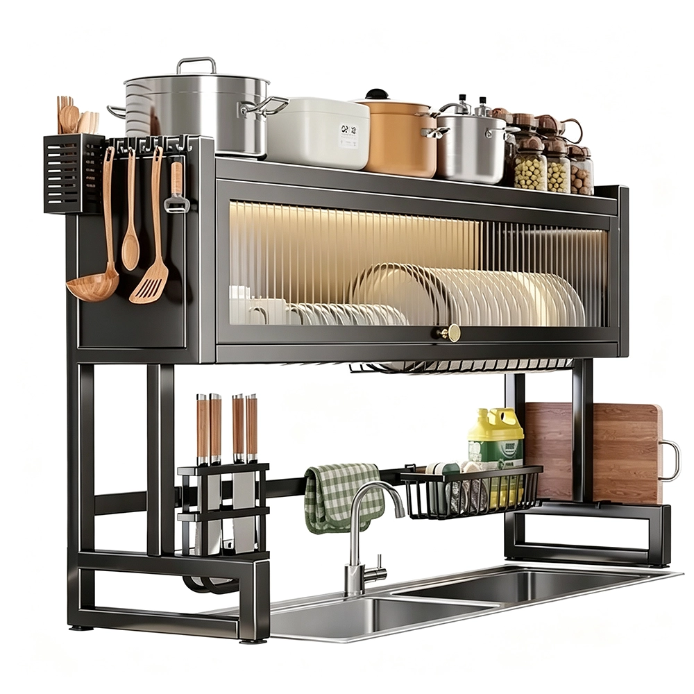 Estante Escurridor para Fregadero de Cocina, 85×28×80cm