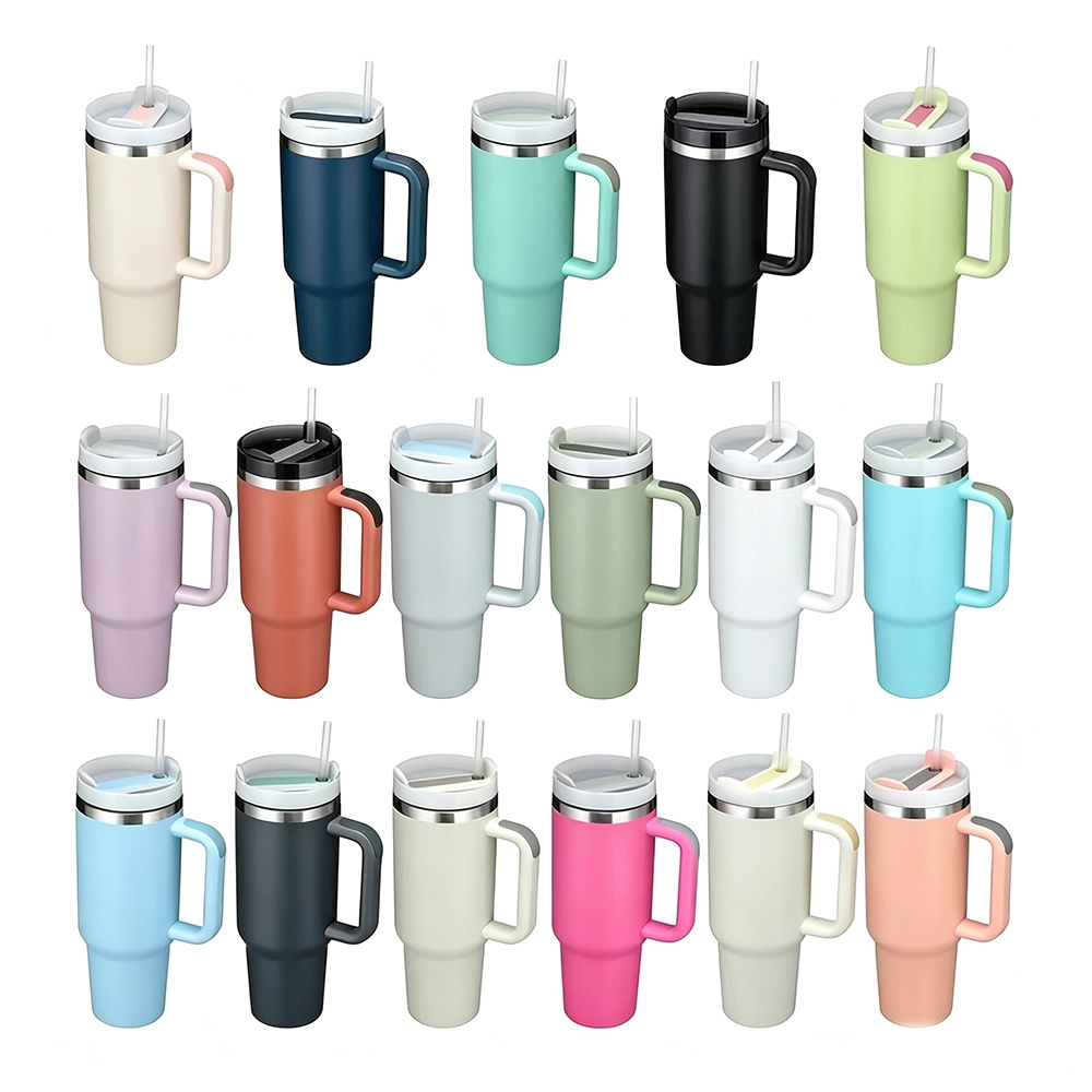 Vaso Térmico de Acero Inoxidable 304, 40 oz (1180 ml), 14×25.5cm
