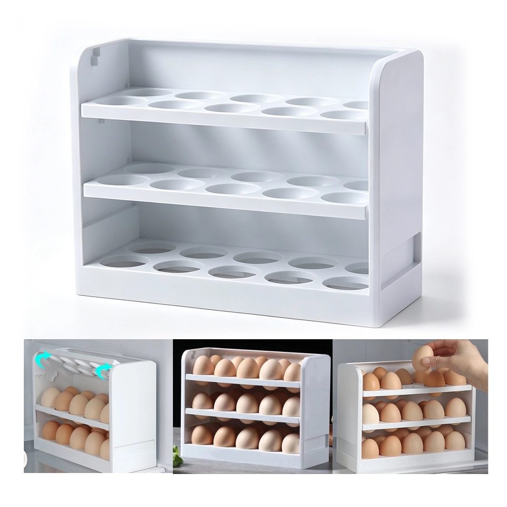 Contenedor de Huevos Giratorio para Refrigerador, 19.5×25.2×10cm