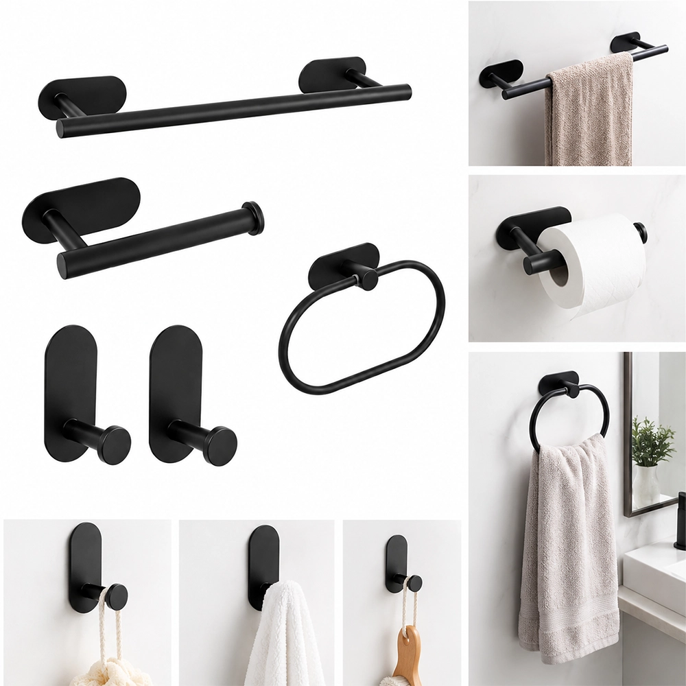 Set de Accesorios de Acero Inoxidable para Baño, 5 Piezas