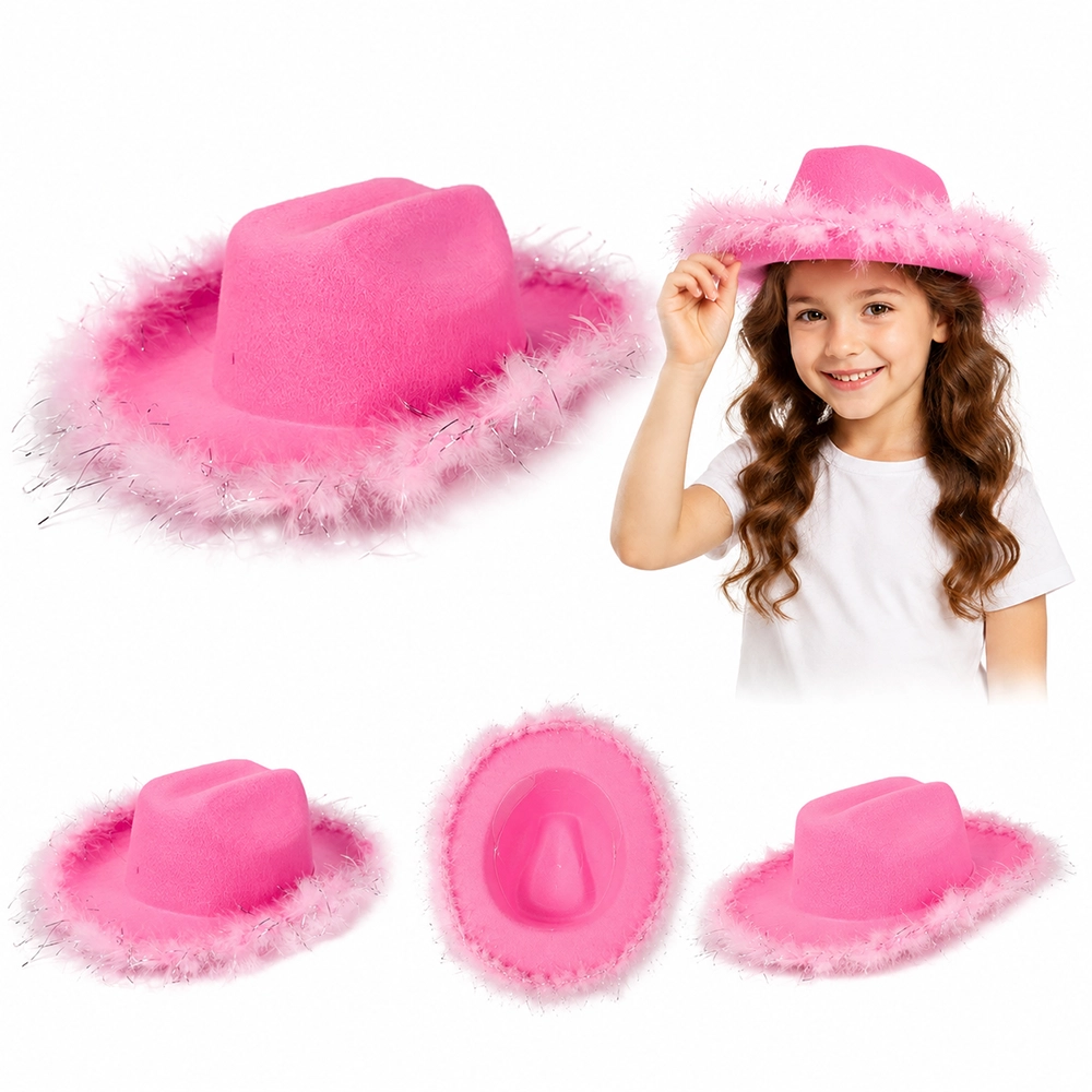 Sombrero Vaquero Infantil de Mezclilla con Detalle Plateado, Colores Surtidos image 1