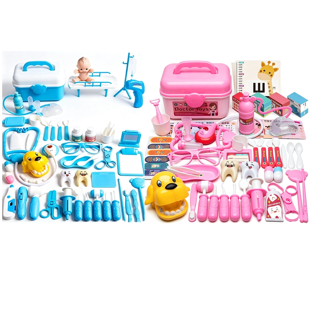 Set de Juguete de Médico con Ambulancia, 60 Piezas, para Jugar a las Casitas