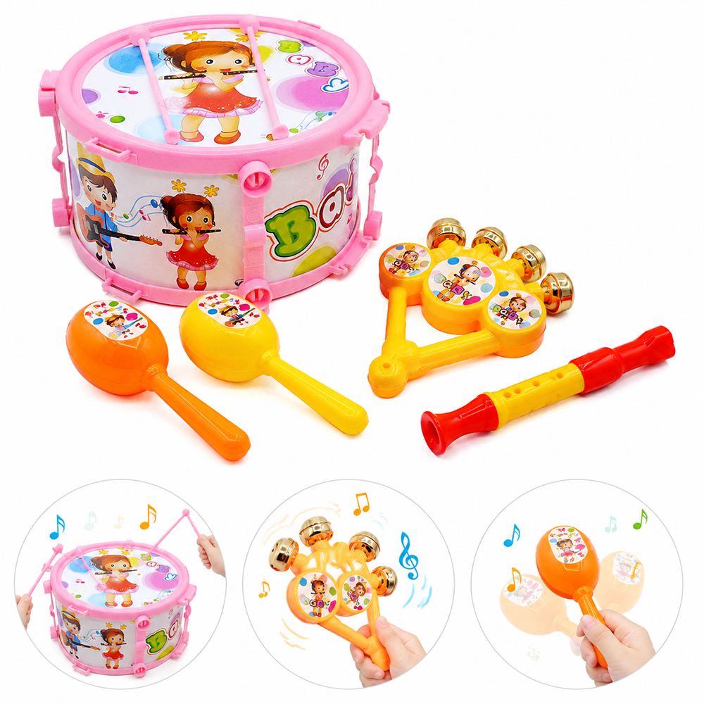 Set de Instrumentos Musicales Educativos para Niños, 17.5×10cm