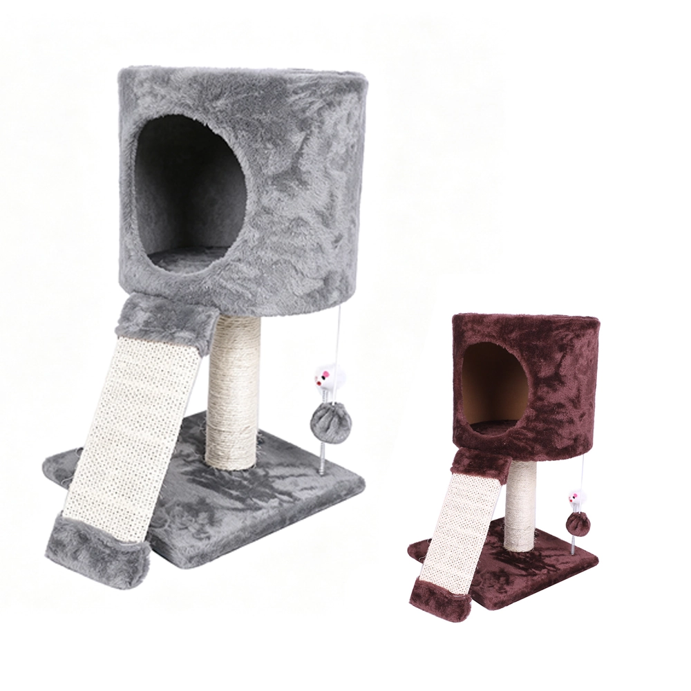 Árbol de Gato con Rascador y Cama Madera