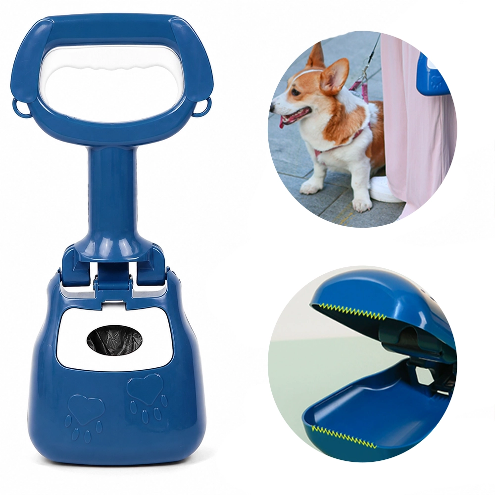 Recogedor de Heces Portátil para Perro Plástico con Pinza y Bolsas