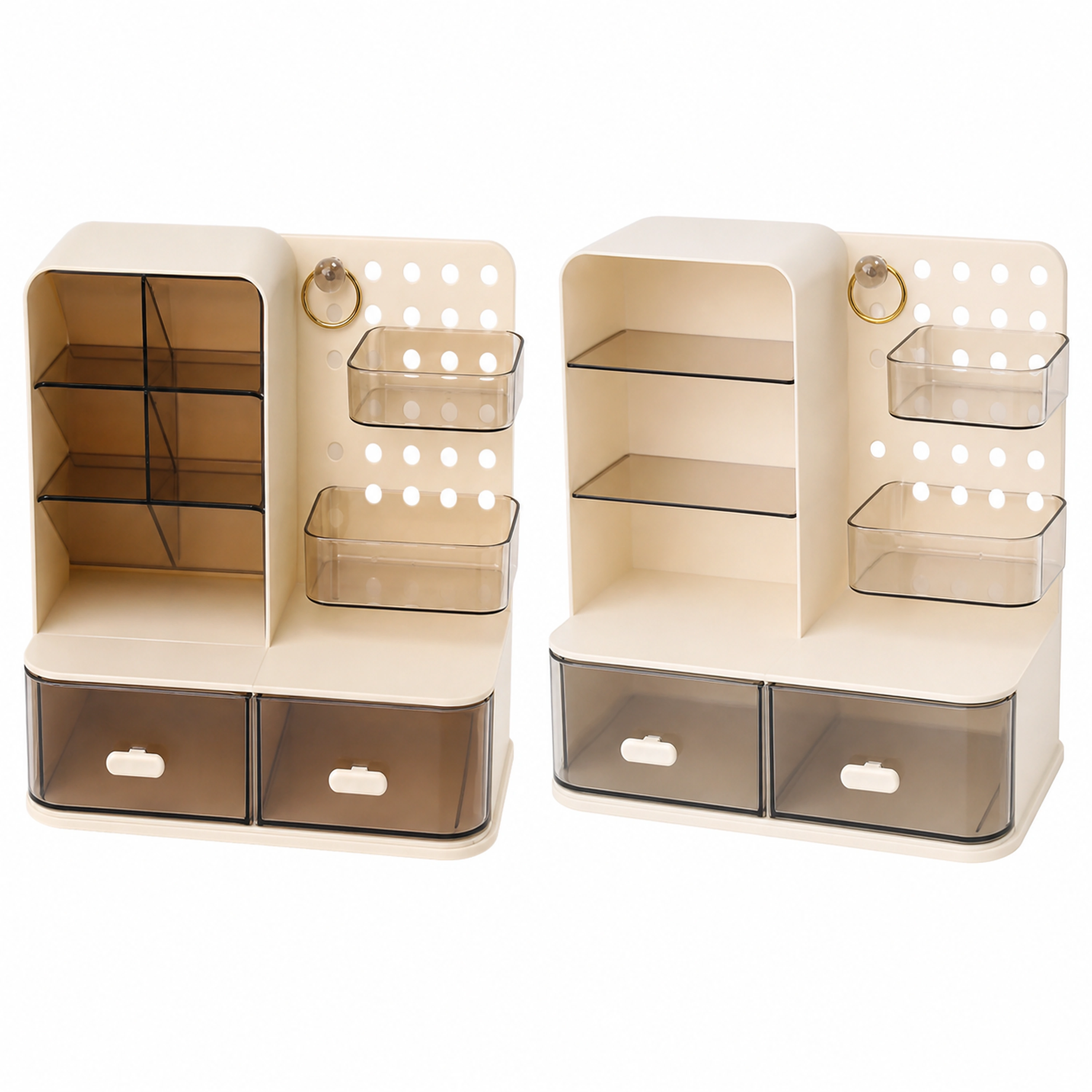 Organizador de Plástico 3 en 1 para Oficina, 24x14x23 cm