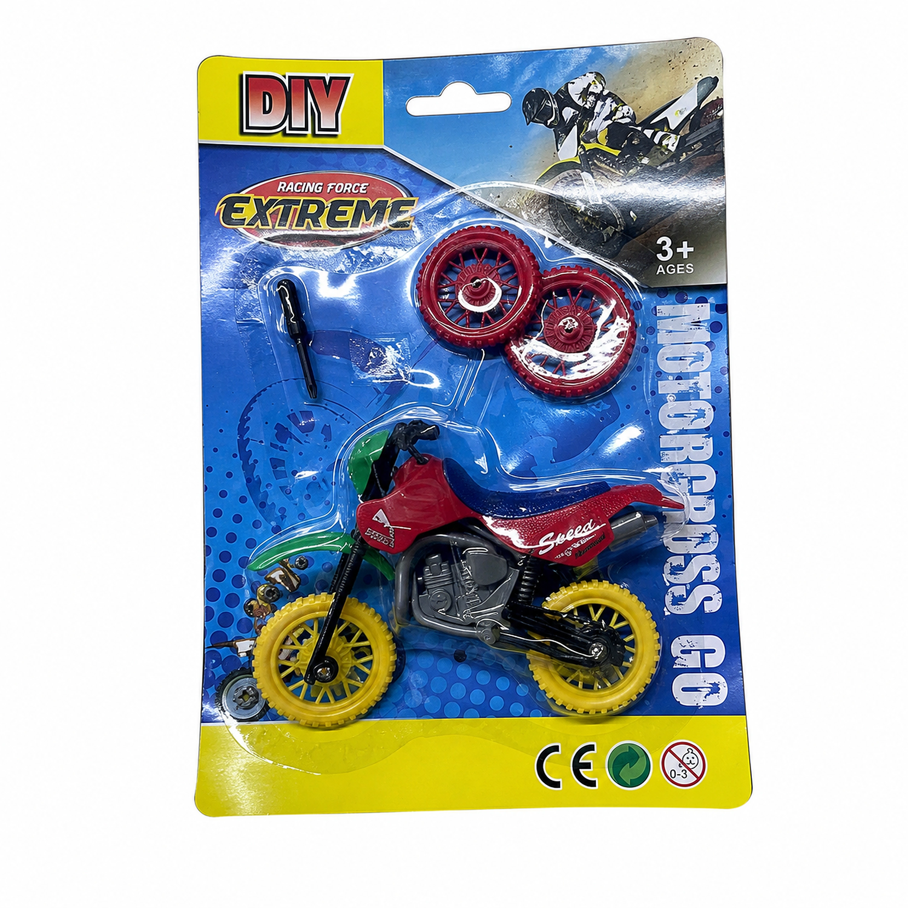 Motocicleta Mini de Juguete de Plástico para Niños, 16 × 22 cm