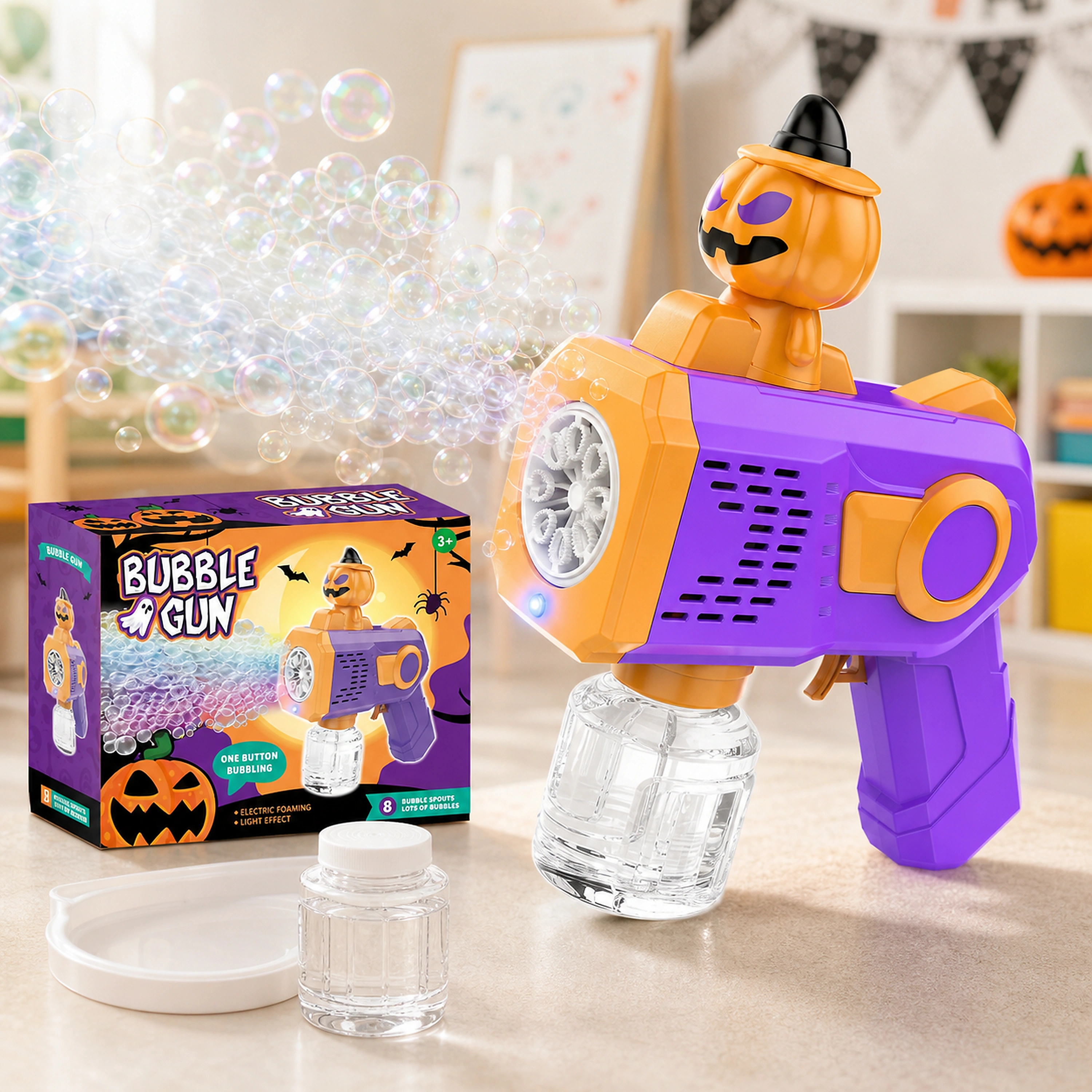 Pistola de Burbujas de Plástico para Niños Navidad image 2