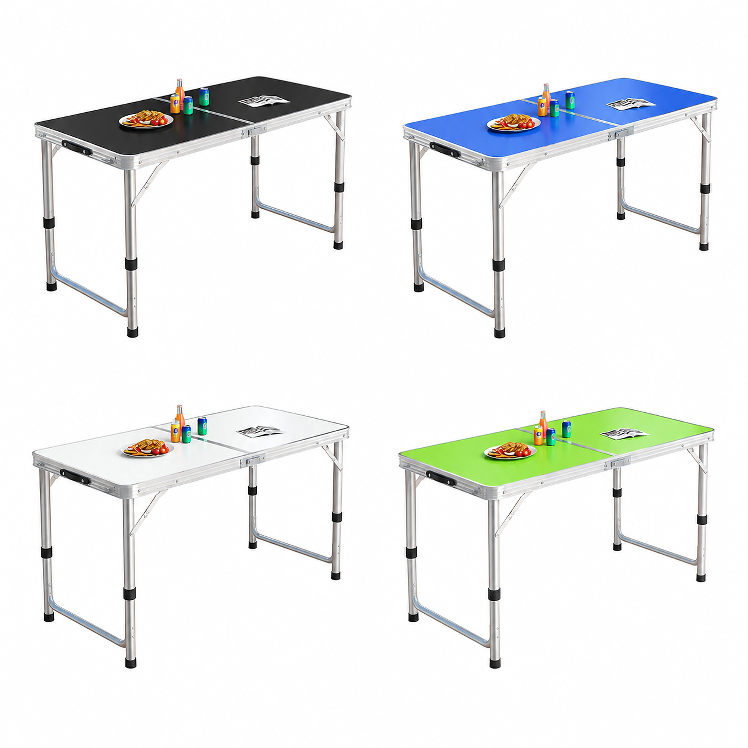 Mesa Plegable de Aluminio para Camping 120x60cm image 2