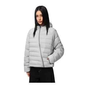 Chaqueta acolchada mujer, chunyafang 400T, cierre diagonal, holgada, termica