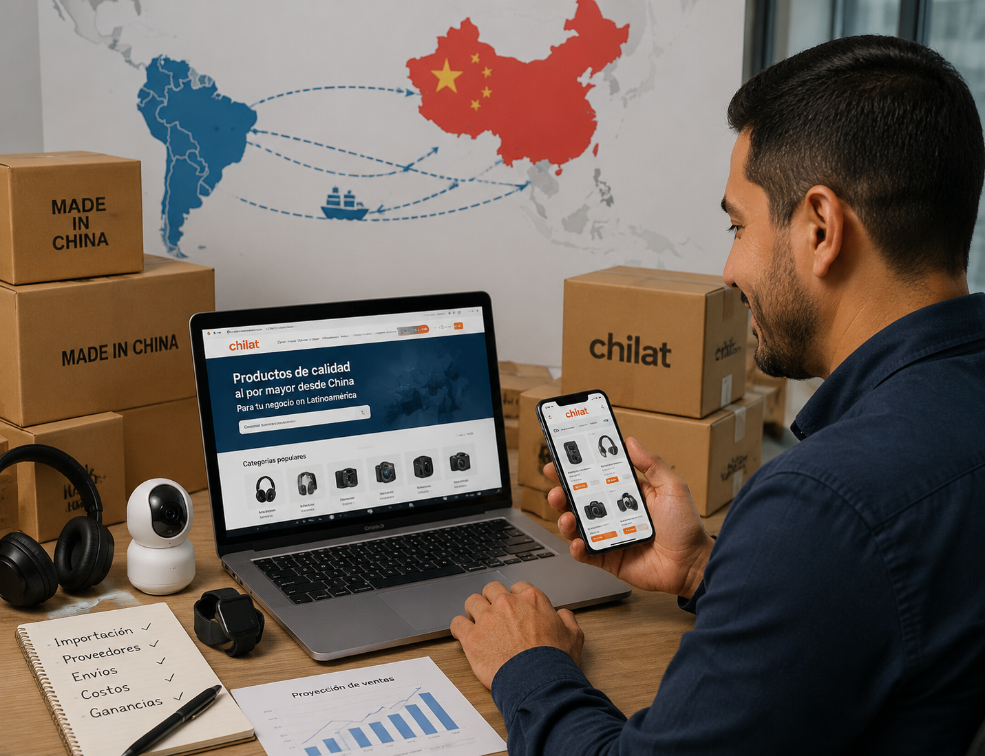 Aplicación de comprar de China: Para importadores latinoamericanos