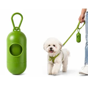 Dispensador de Bolsas para Heces de Mascota Plástico Portátil