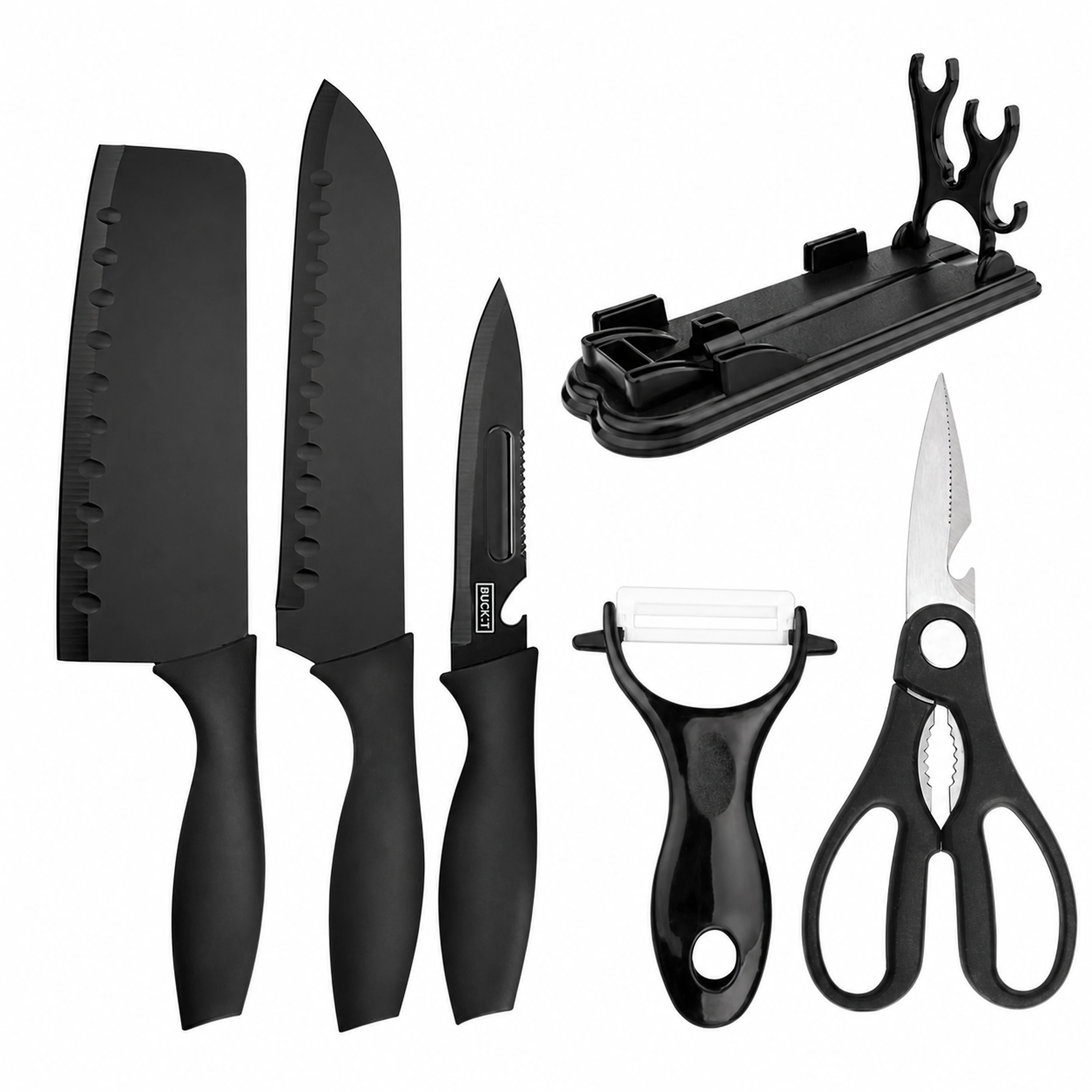 Juego de Cuchillos de Acero para Cocina 7 Piezas