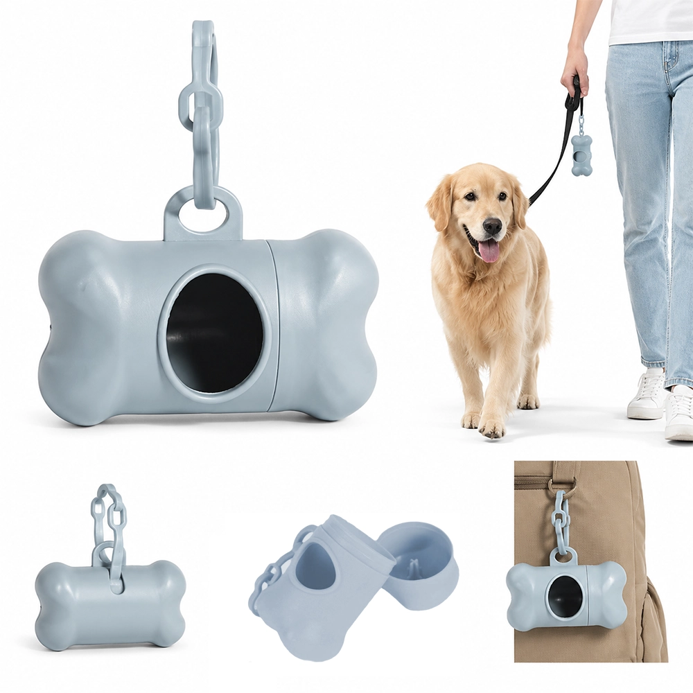 Dispensador de Bolsas para Heces Hueso Plástico para Perro