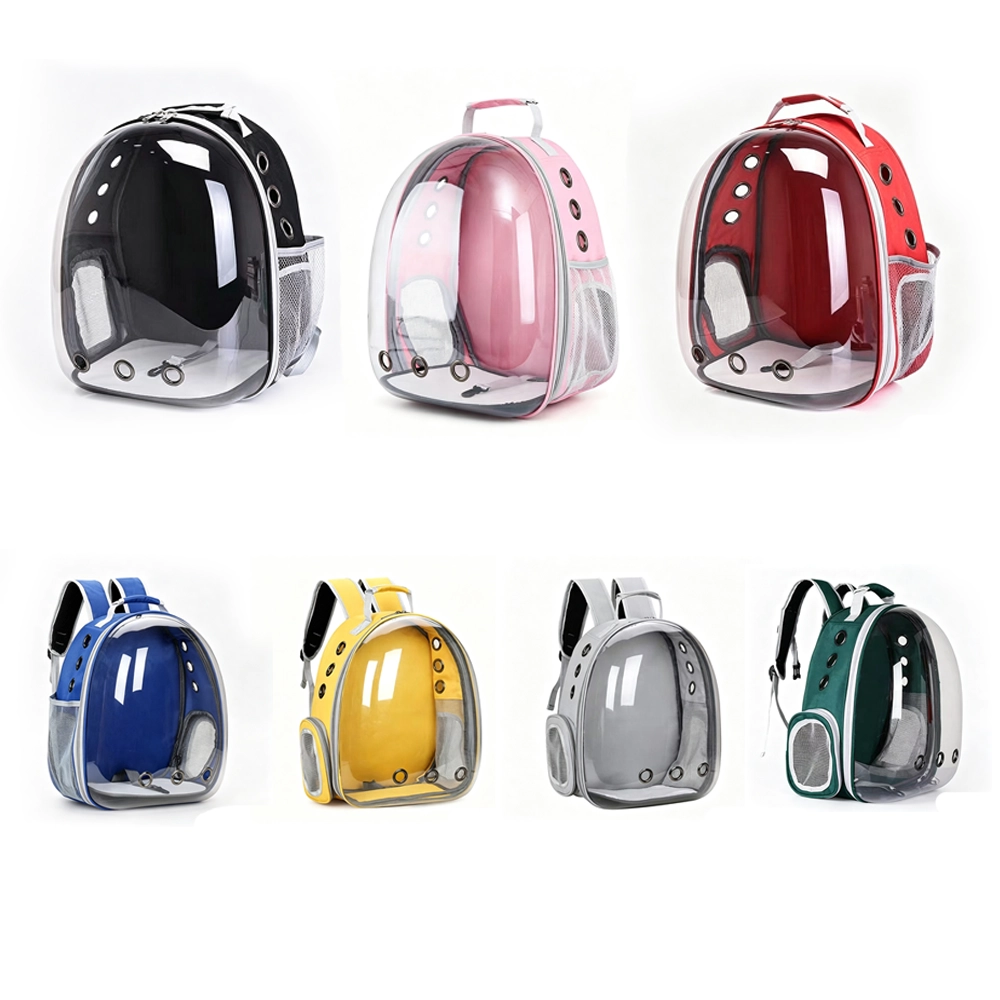 Mochila Panorámica Transparente para Mascota Cápsula Espacial Poliéster y PVC