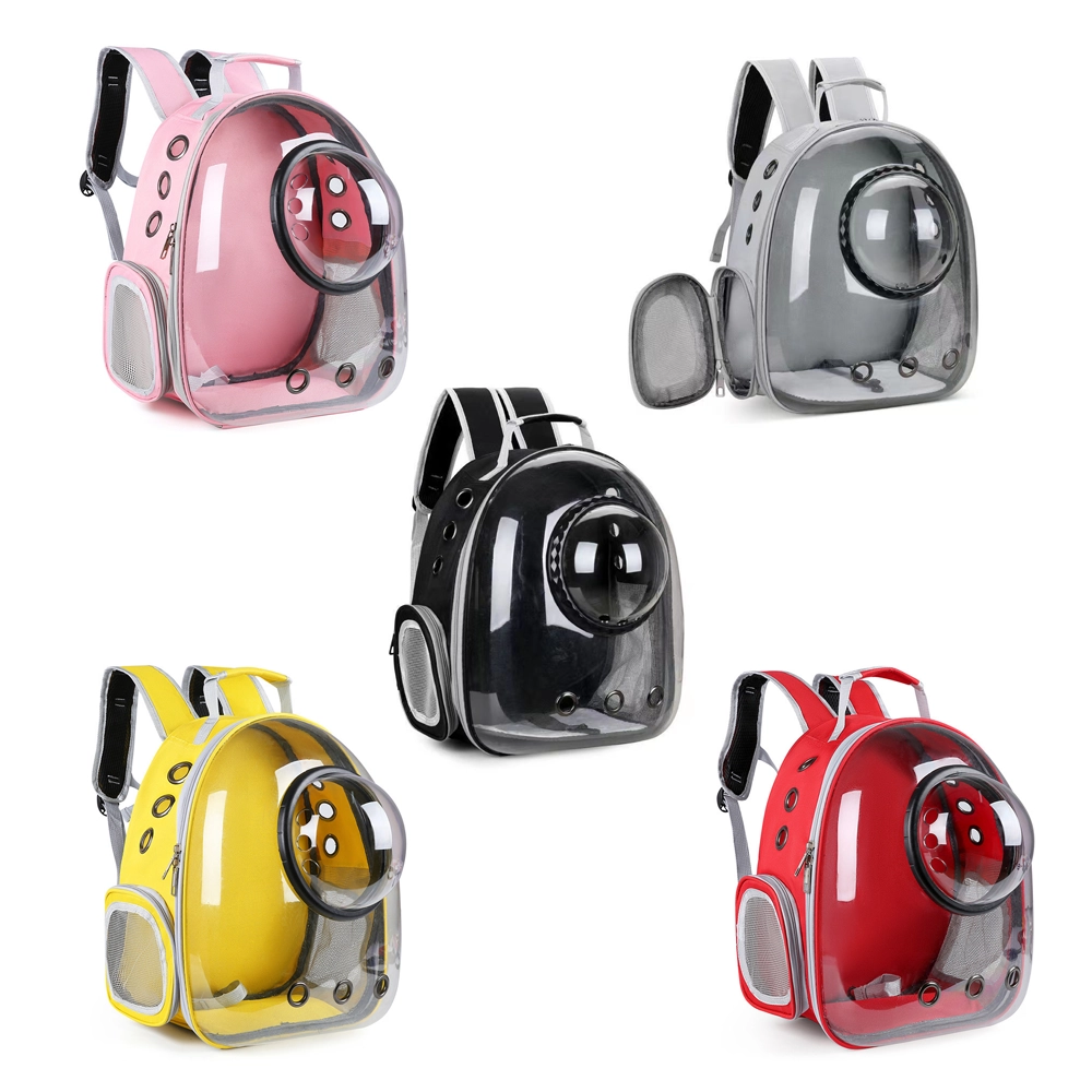Mochila Transparente para Mascota Cápsula Espacial Poliéster y PVC