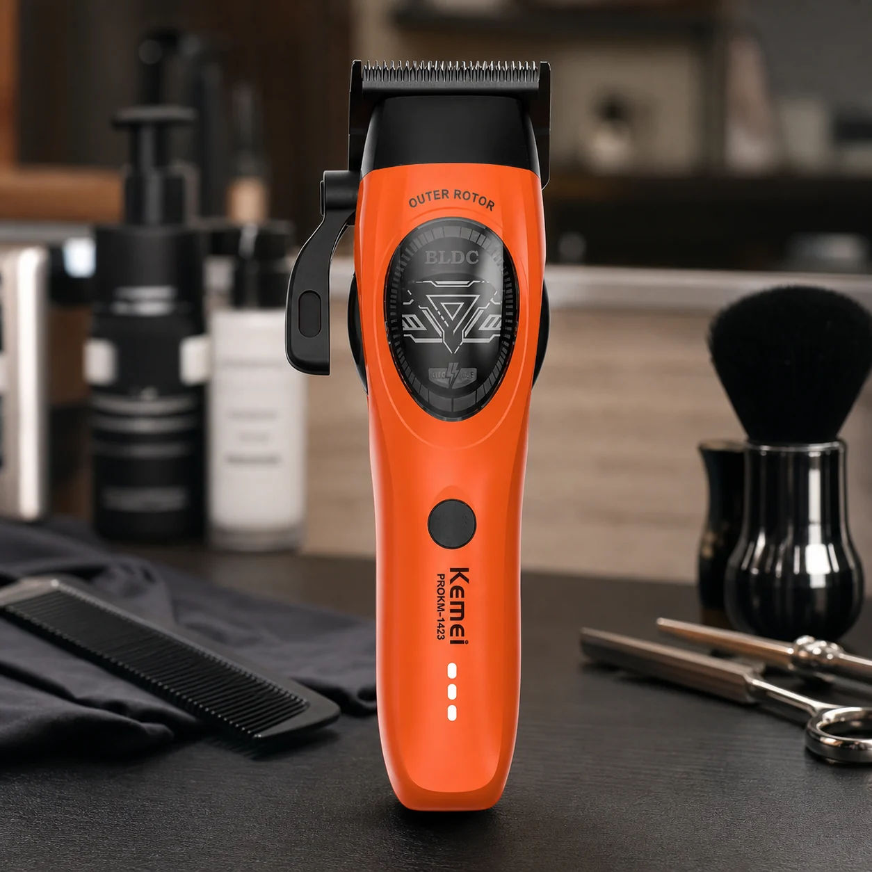 Cortadora de Cabello Profesional Kemei PRO KM-1423 sin Escobillas Alta Velocidad