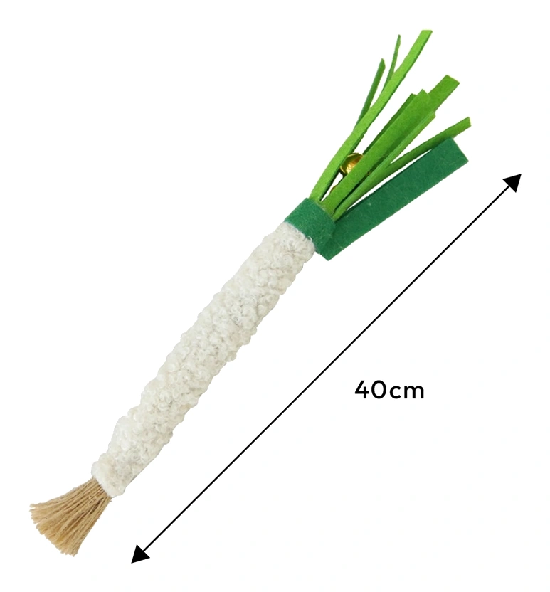 Juguete Mordedor para Gato Matatabi Felpa Verdura 40cm