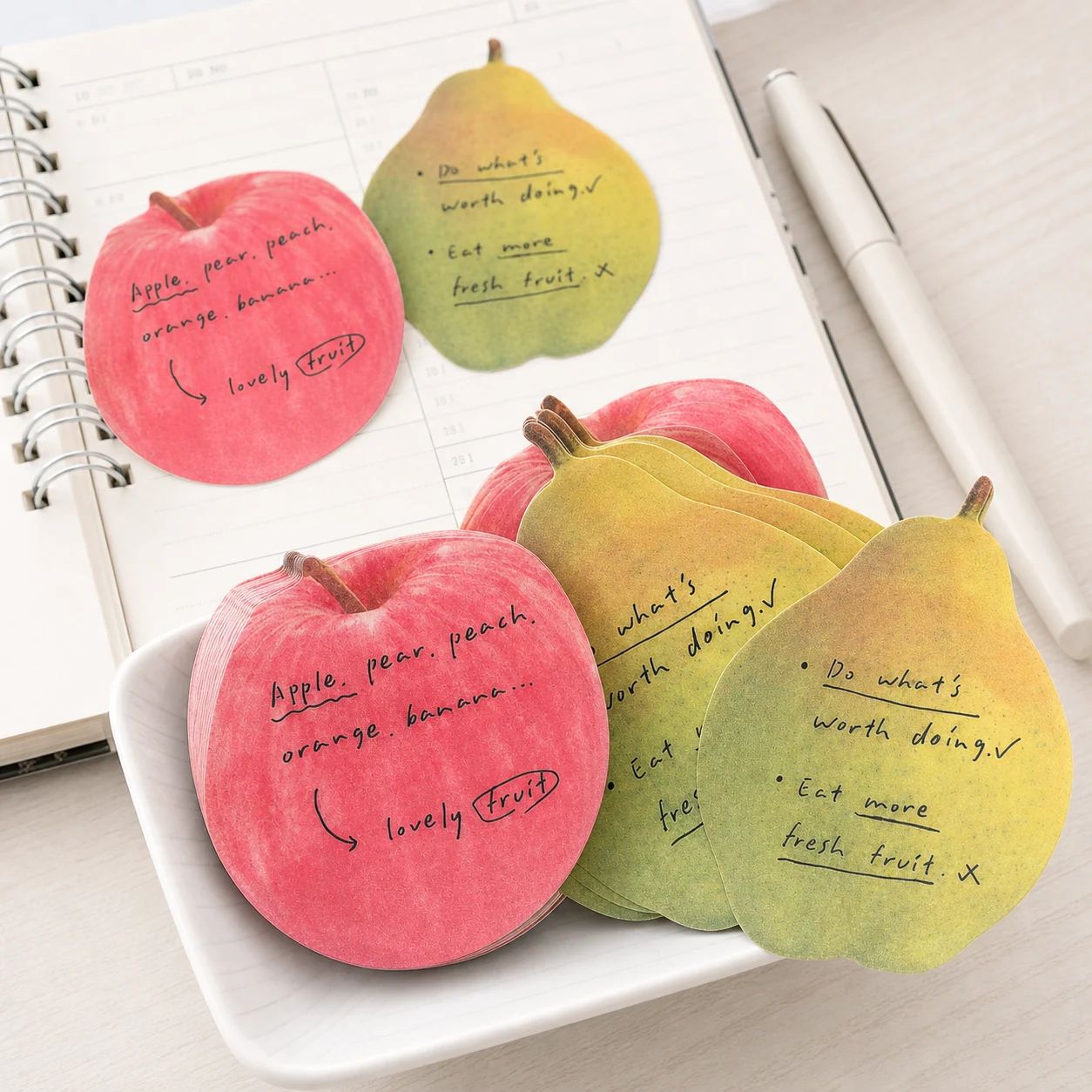 Notas Adhesivas con Forma de Frutas Estilo Kawaii para Apuntes image 1