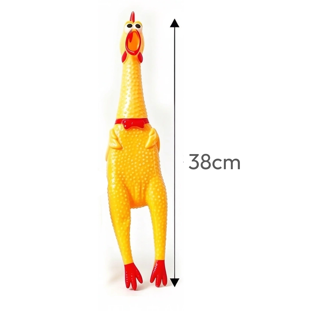 Juguete para Perro Pollo que Grita Vinilo Tamaño Grande 38cm