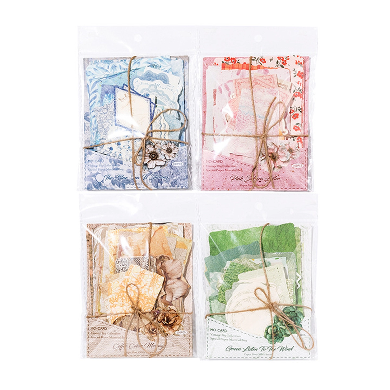 Kit de Papel Decorativo Vintage Serie Postal para Scrapbooking image 2