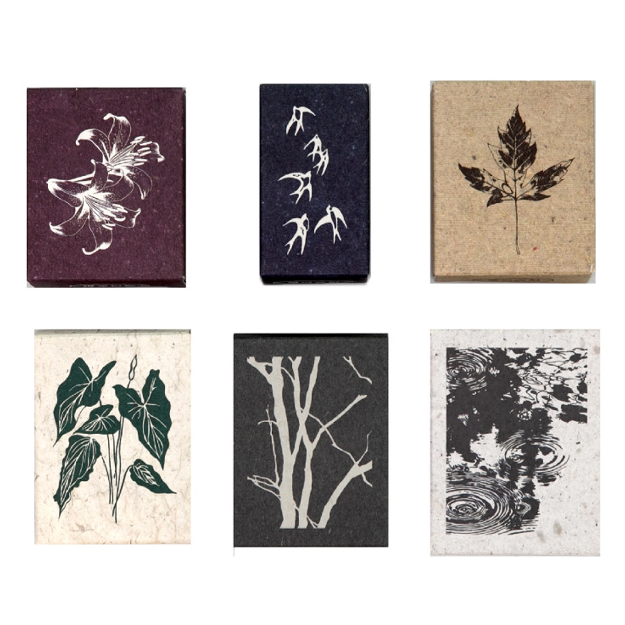 Sello de Madera con Motivos Botánicos Vintage para Scrapbooking image 2