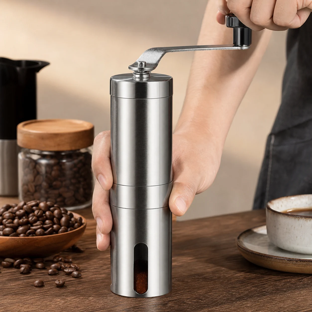 Molino Manual de Café de Acero Inoxidable Portátil