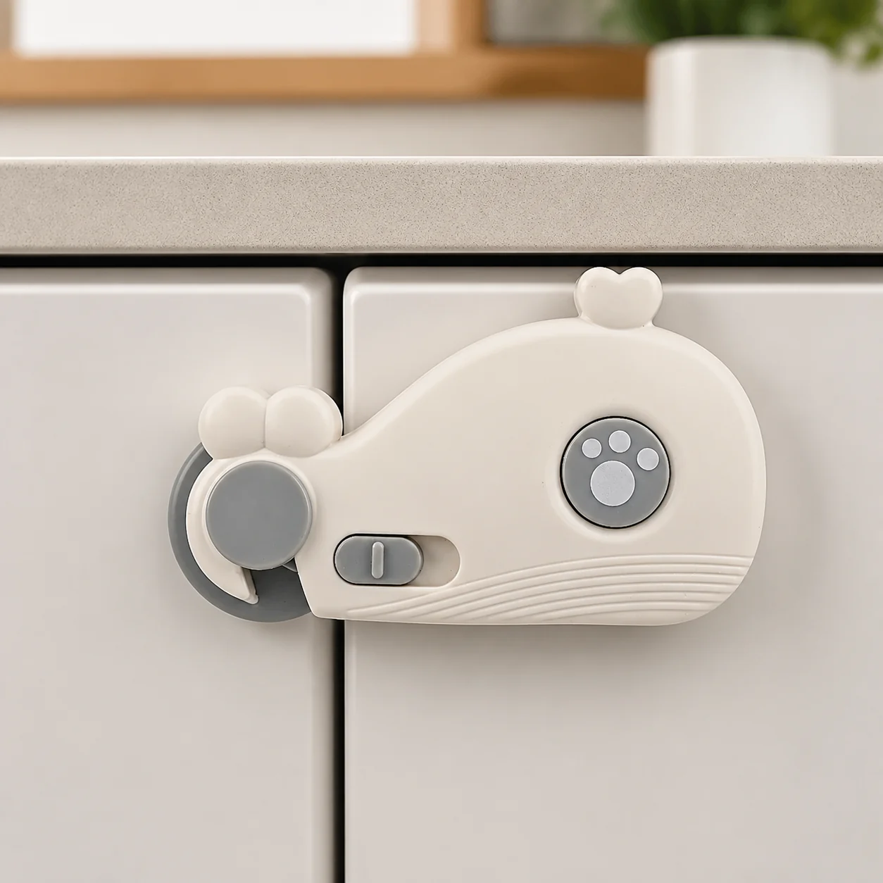 Seguro de Plástico para Cajones y Refrigerador Protección Infantil