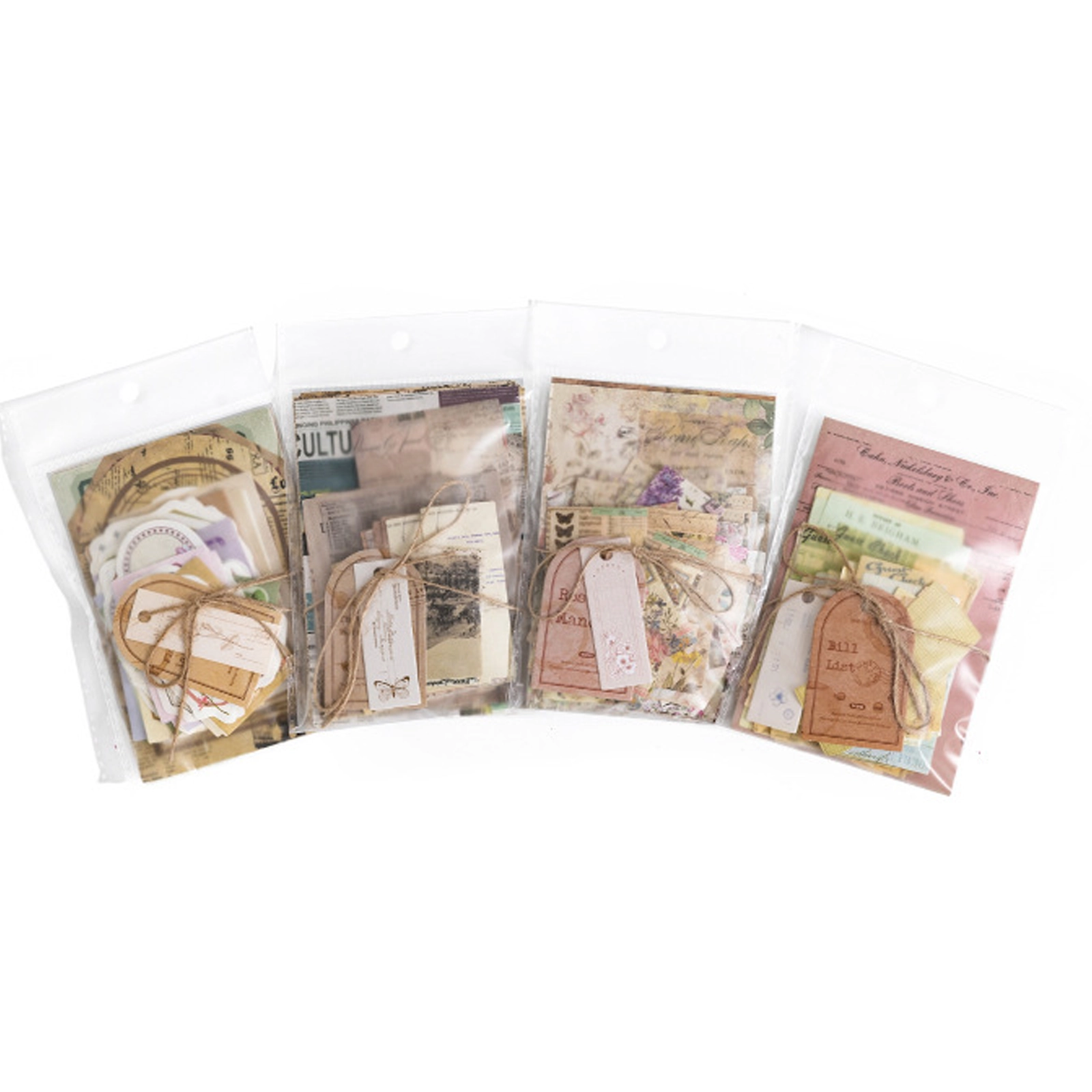 Kit de Papel Decorativo Vintage con Etiquetas para Scrapbooking image 2