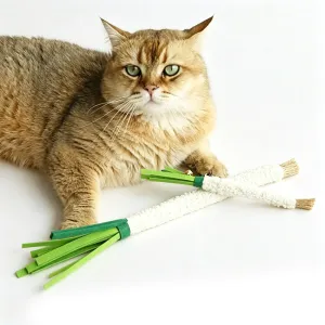 Juguete Mordedor para Gato Matatabi Felpa Verdura 40cm