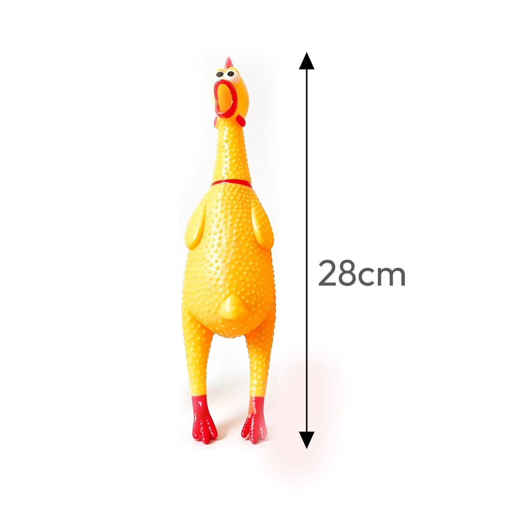 Juguete para Perro Pollo que Grita Vinilo Tamaño Mediana 28cm image 2