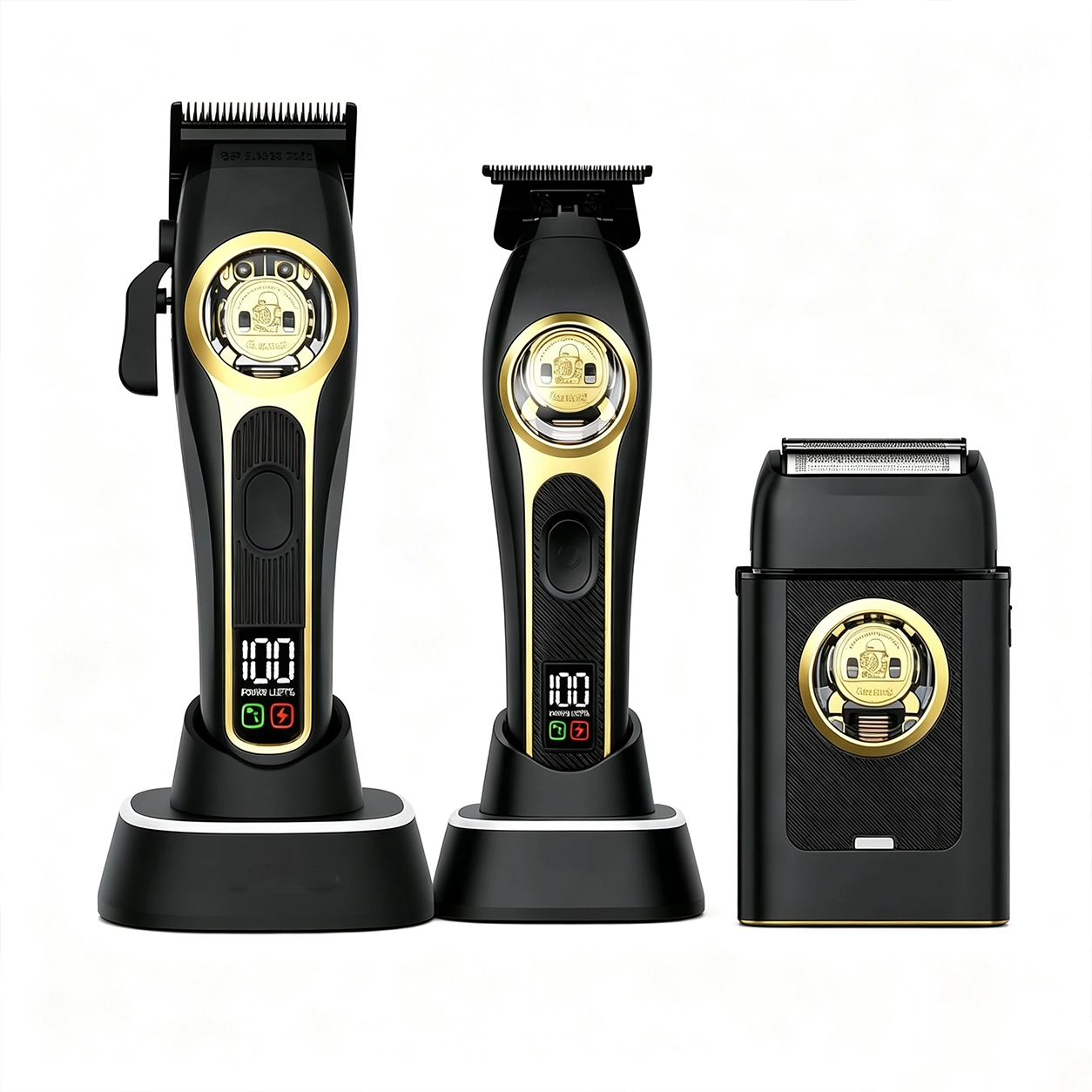 Cortadora de Cabello Profesional Kemei sin Escobillas Kit 3 en 1