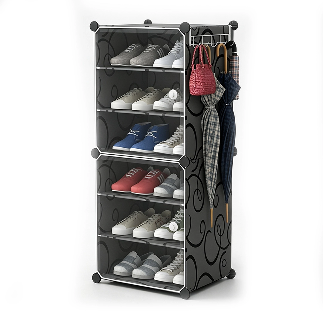 Zapatero Sencillo de Plástico para Dormitorio 44x32x93cm