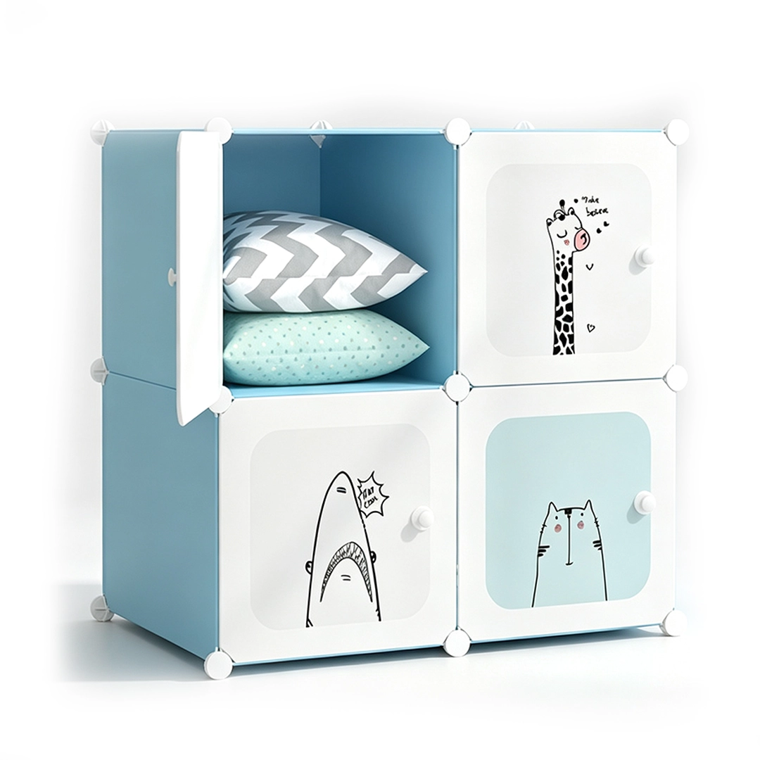 Armario Infantil de Plástico Montable 74x37x74cm