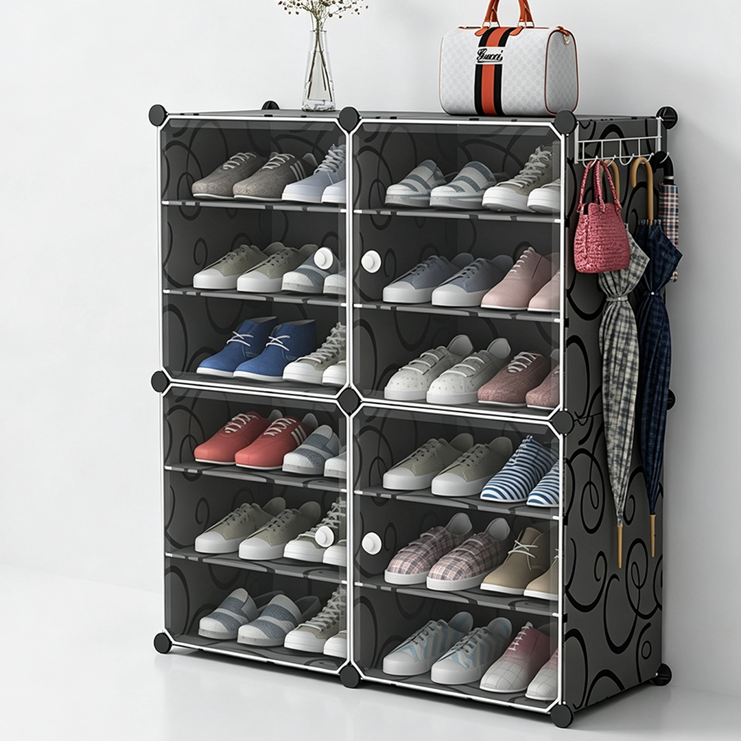 Zapatero Antipolvo de Plástico para Entrada 85x32x93cm
