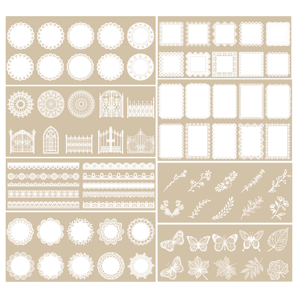 Papel Calado Vintage Serie Alicia para Scrapbooking image 2